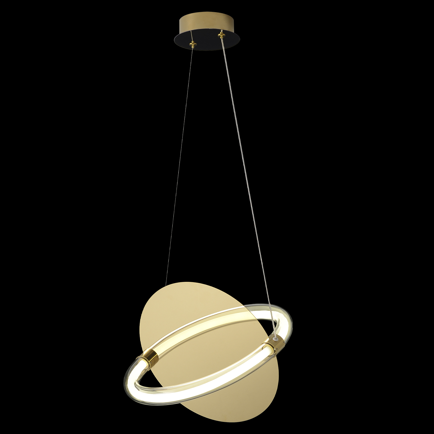 Светильник подвесной crystal lux nebula sp22w led gold