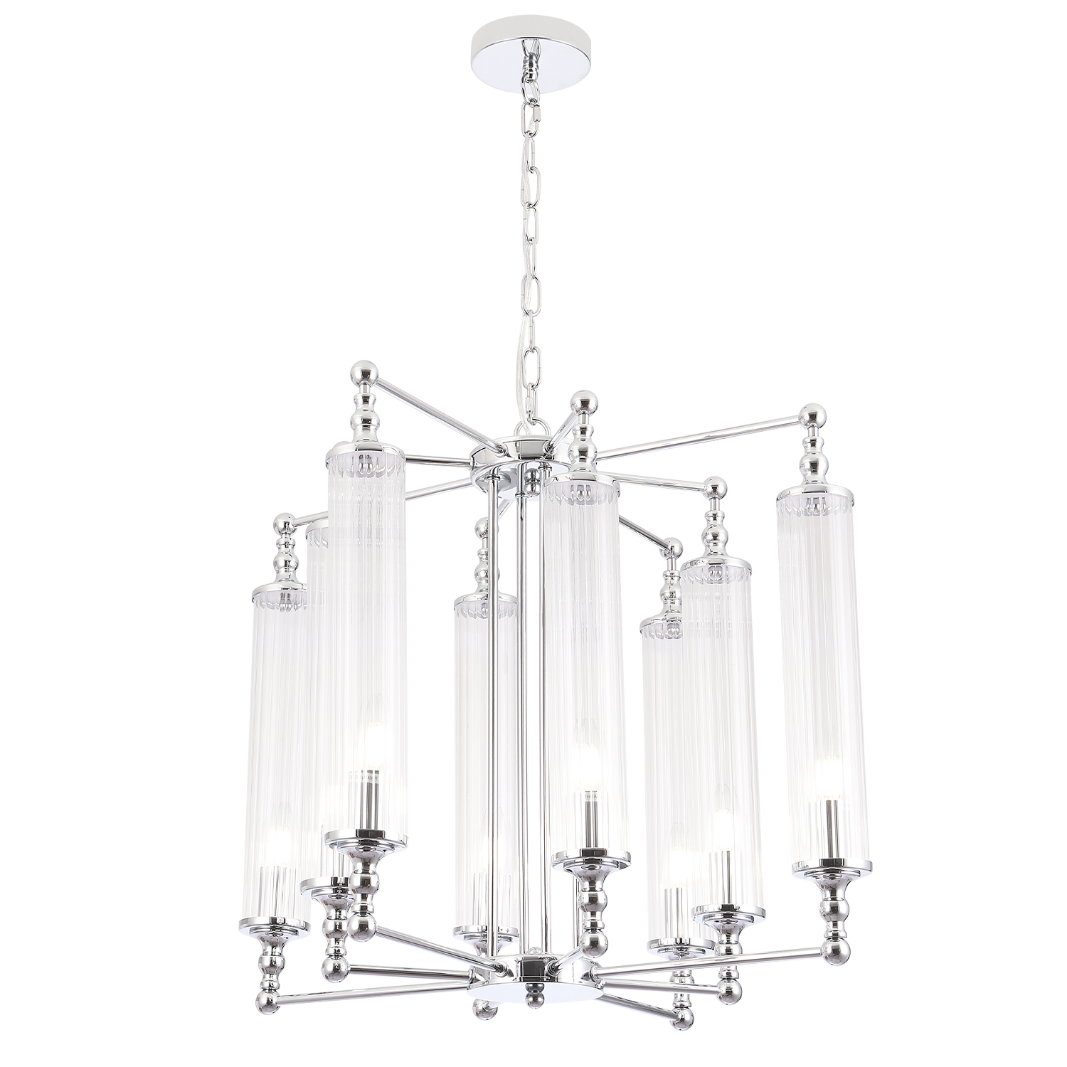 Люстра Crystal Lux TOMAS SP8 D650 CHROME