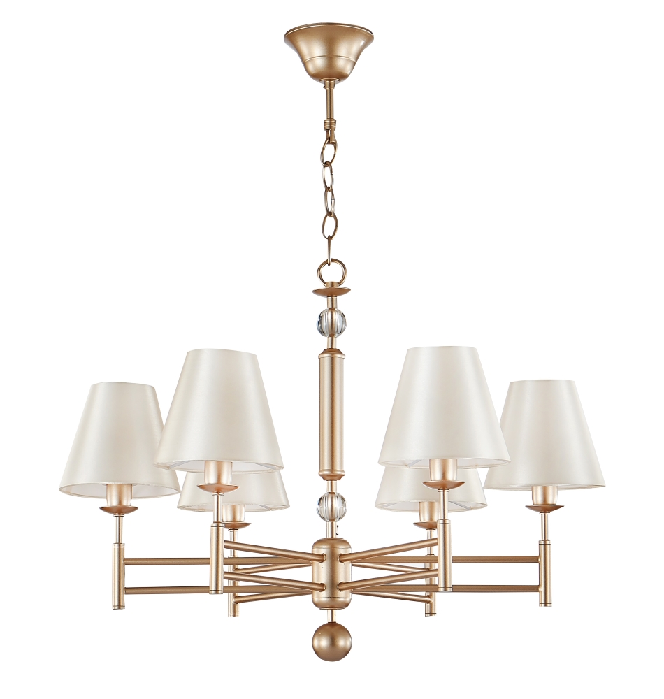 Люстра crystal lux flavio sp6 gold
