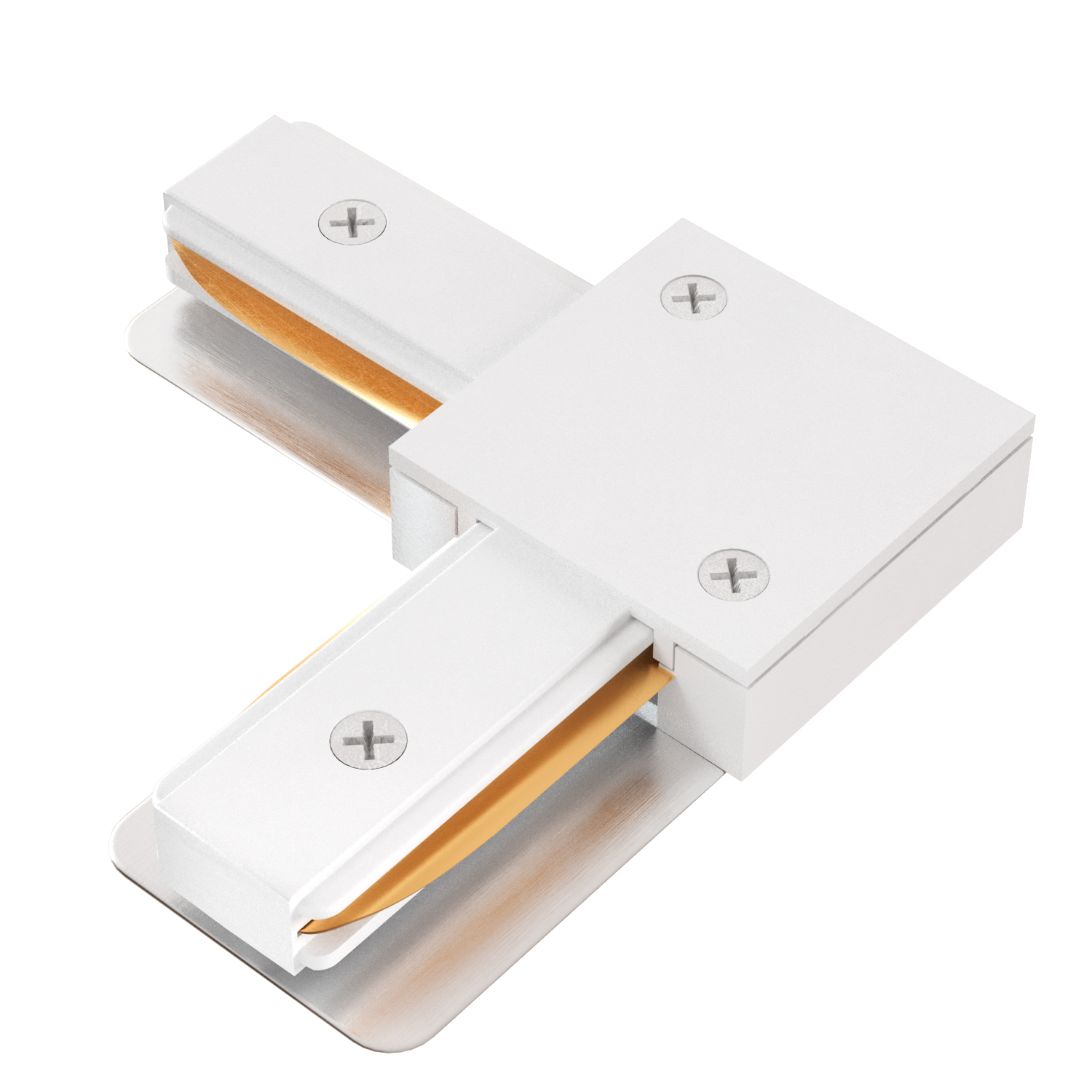 Соединитель l-образный (однофазный) crystal lux clt 0.211 07 wh