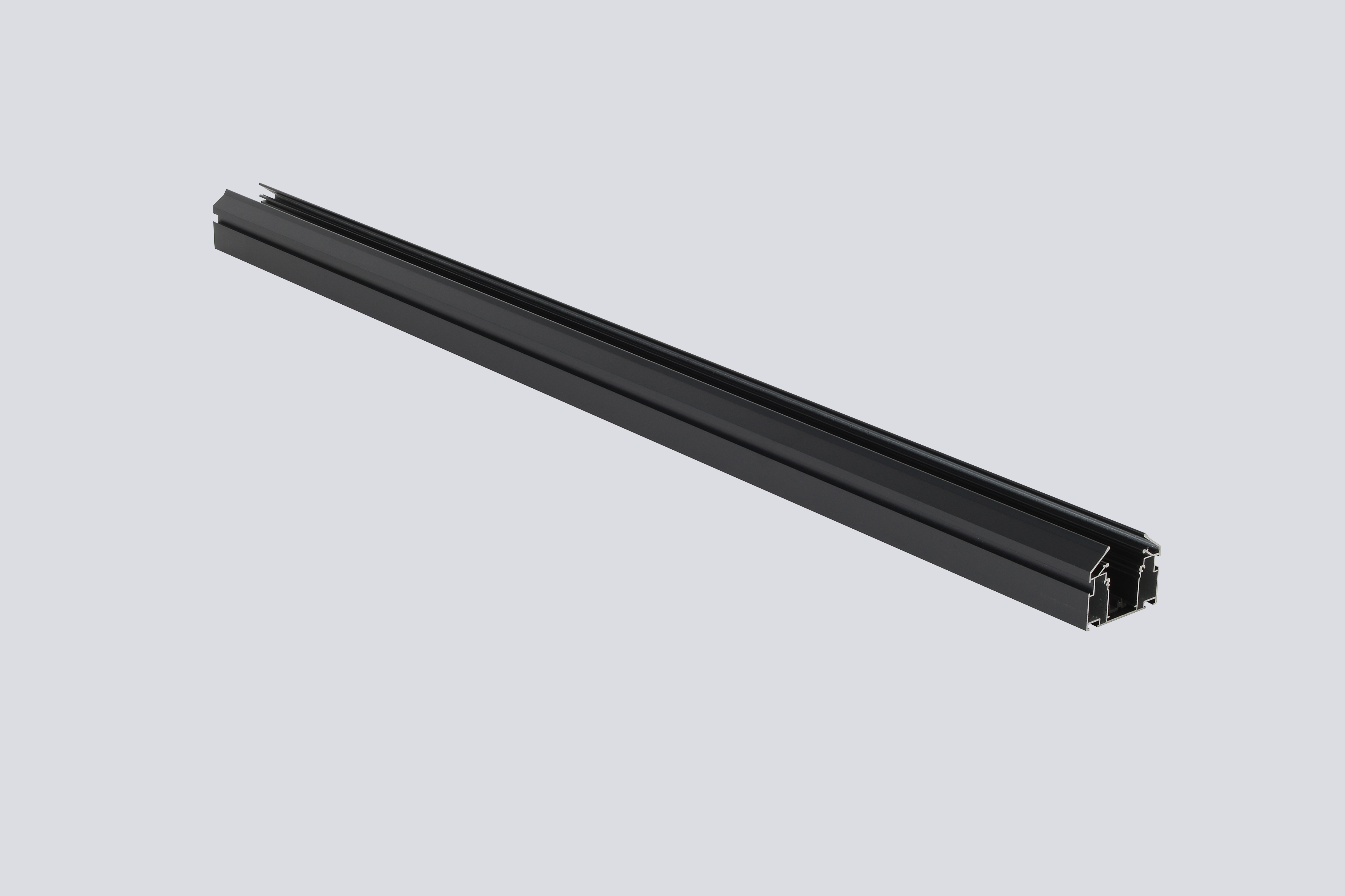 Встраиваемый трек 220V в натяжной ПВХ потолок Crystal Lux CLT 0.135 01 L2000 BL