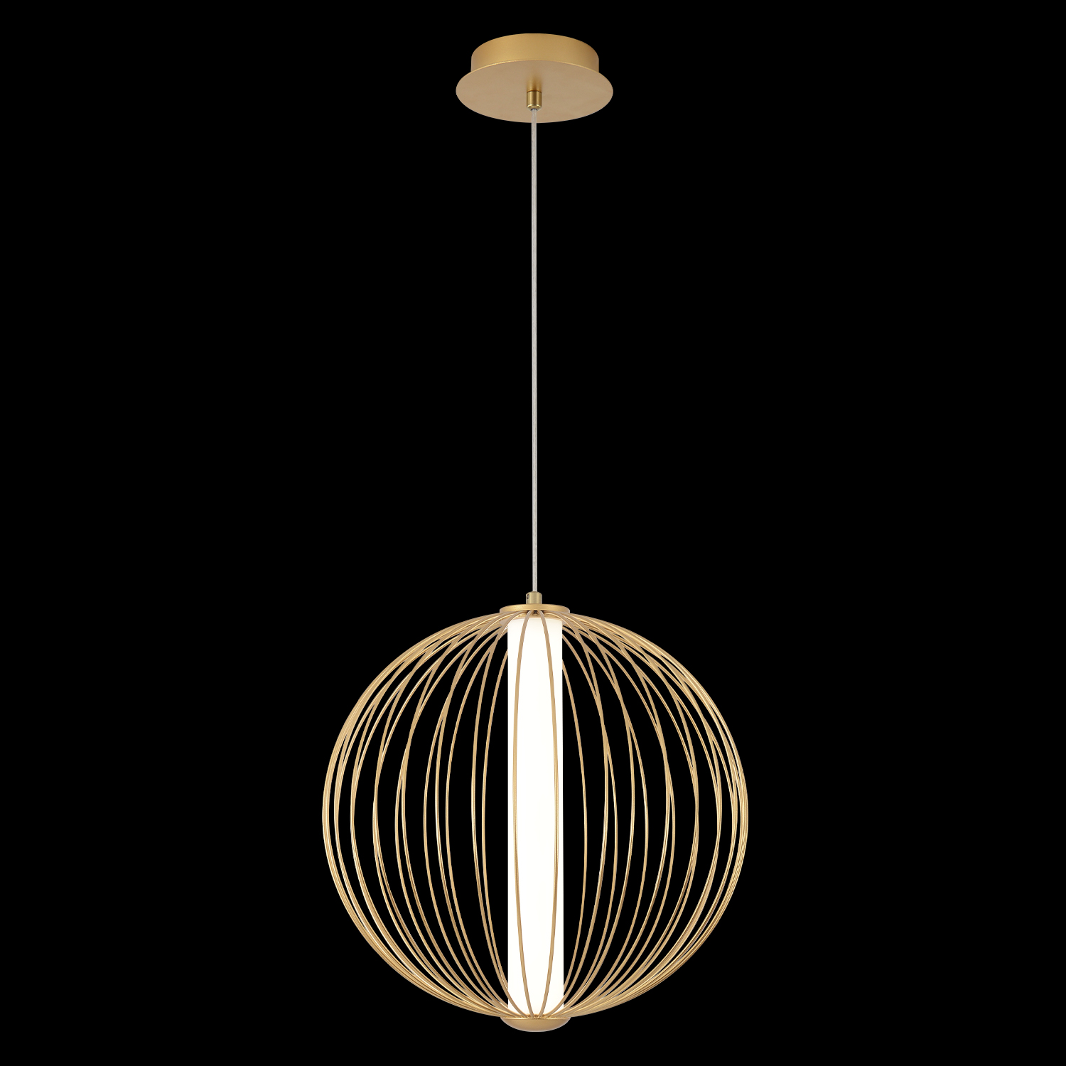 Светильник подвесной crystal lux sync sp18w led gold