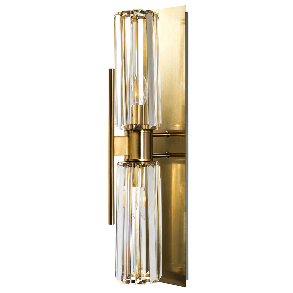 Бра crystal lux magdolina ap2 bronze/transparente