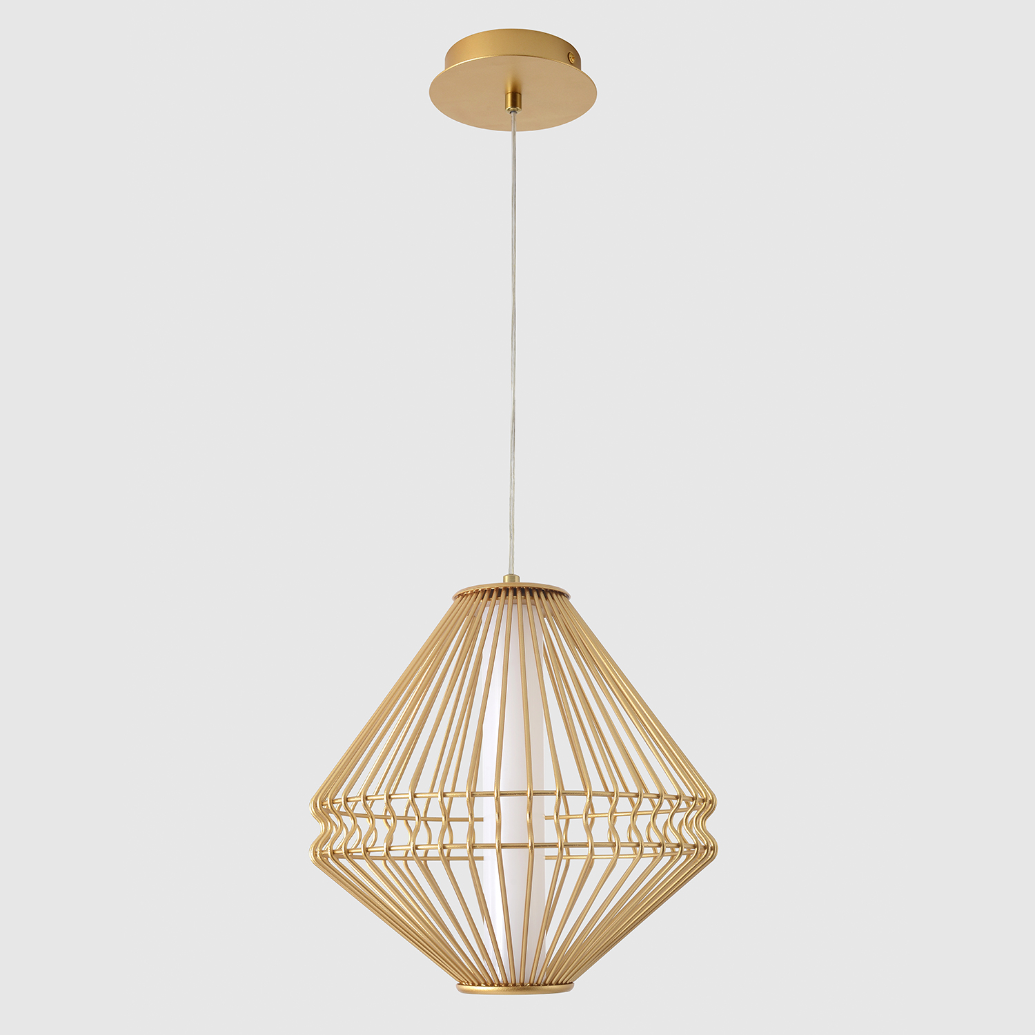 Светильник подвесной crystal lux cuadra sp15w led gold