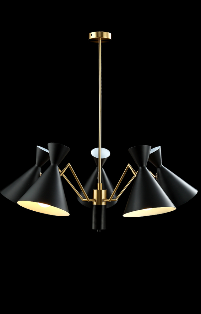 Люстра crystal lux joven sp5 gold/black