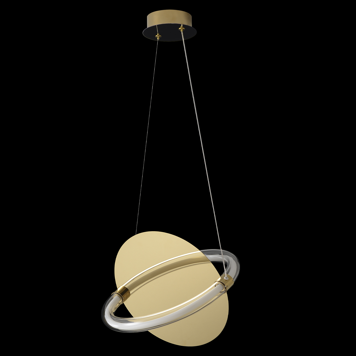 Светильник подвесной crystal lux nebula sp22w led gold