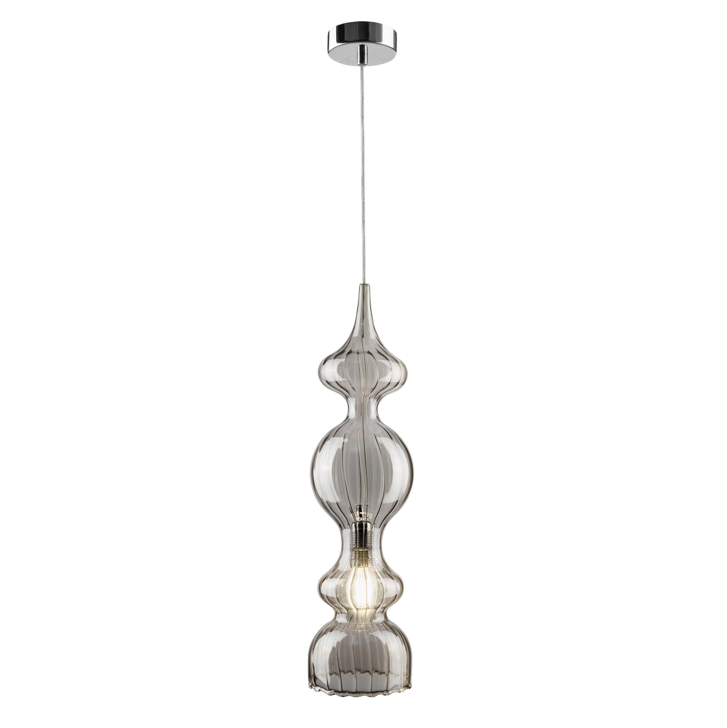 Светильник подвесной Crystal Lux IRIS SP1 A SMOKE