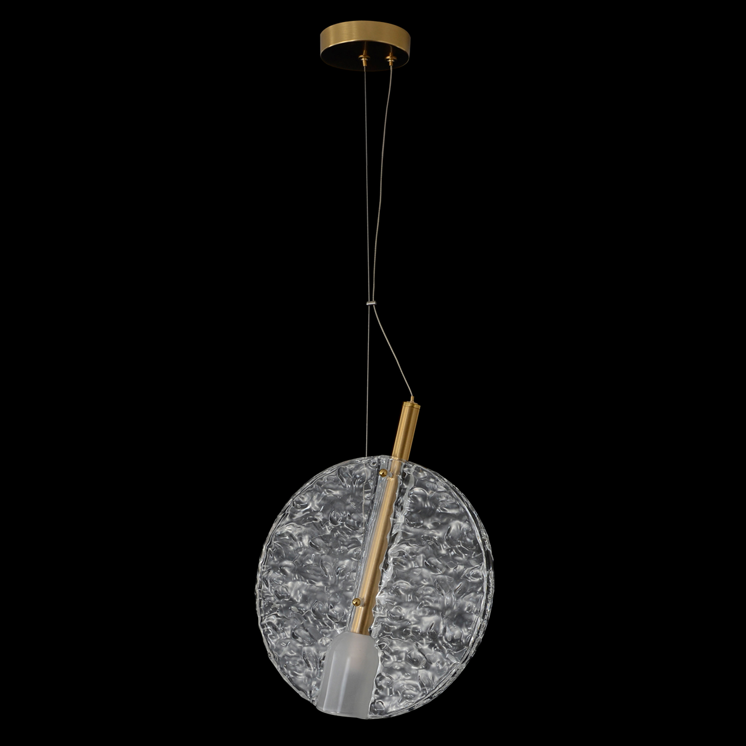 Светильник подвесной crystal lux frozen sp1 brass