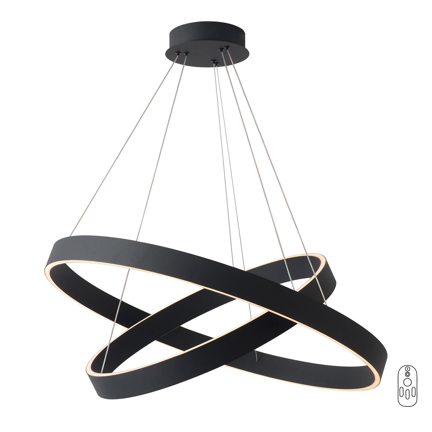 Люстра crystal lux tron sp123w led black