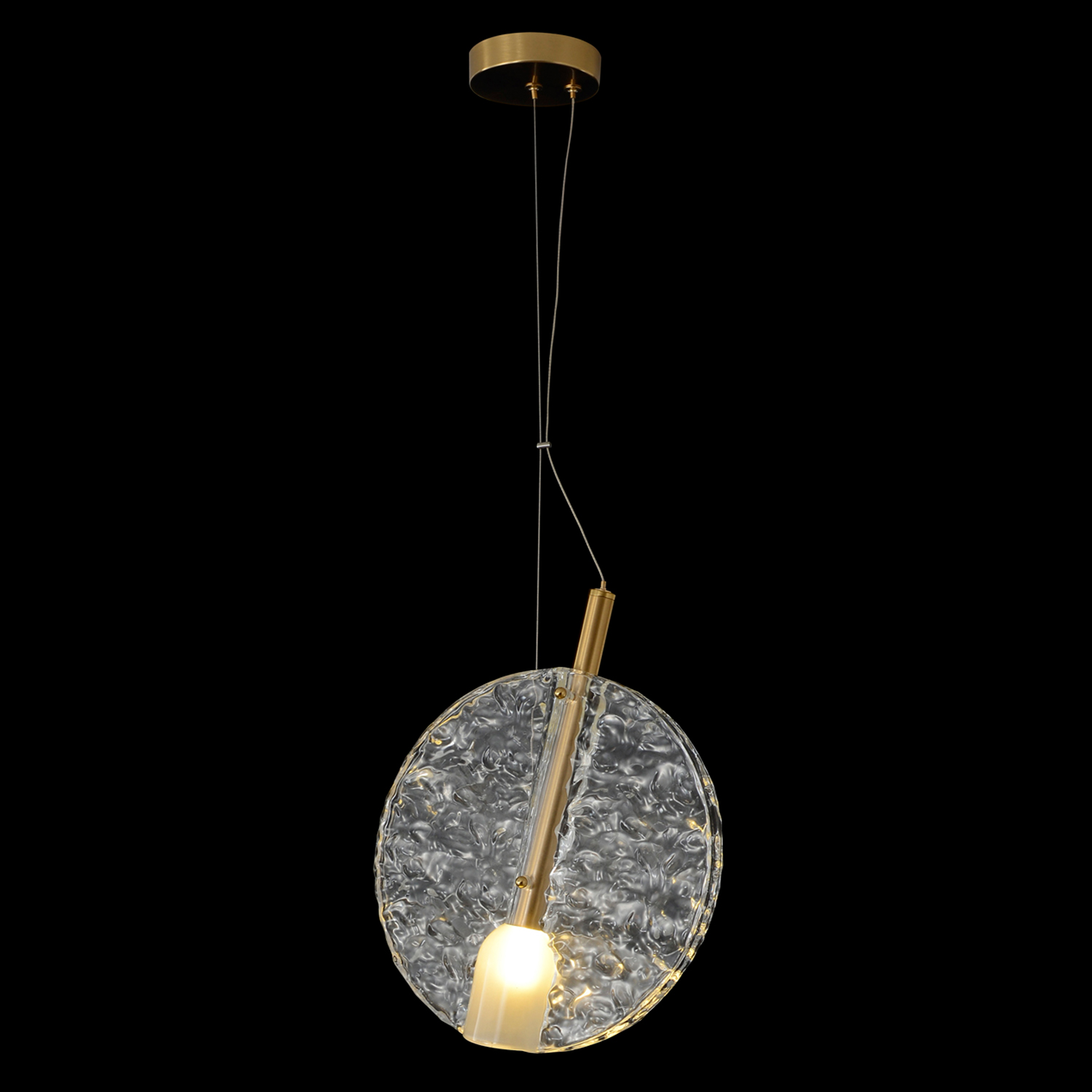 Светильник подвесной crystal lux frozen sp1 brass