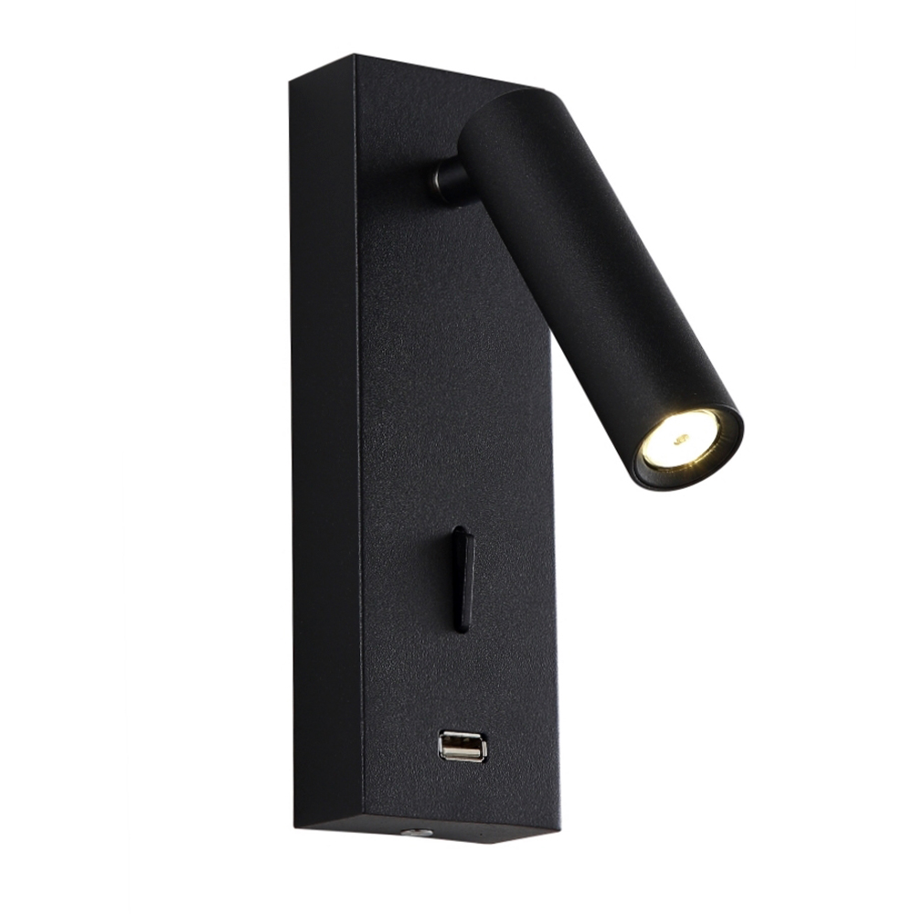 Бра crystal lux clt 210w usb bl