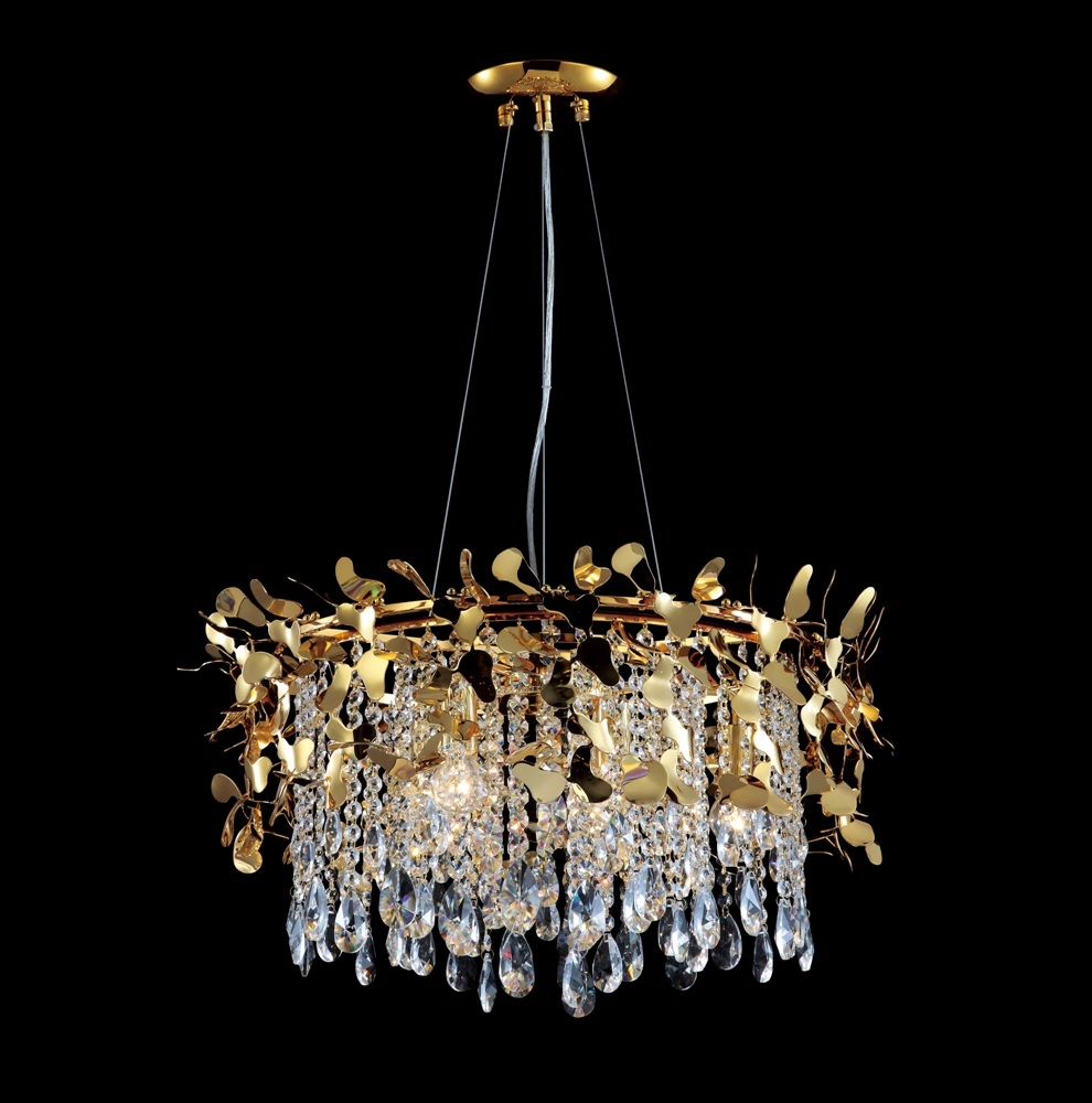 Люстра crystal lux romeo sp6 gold d600