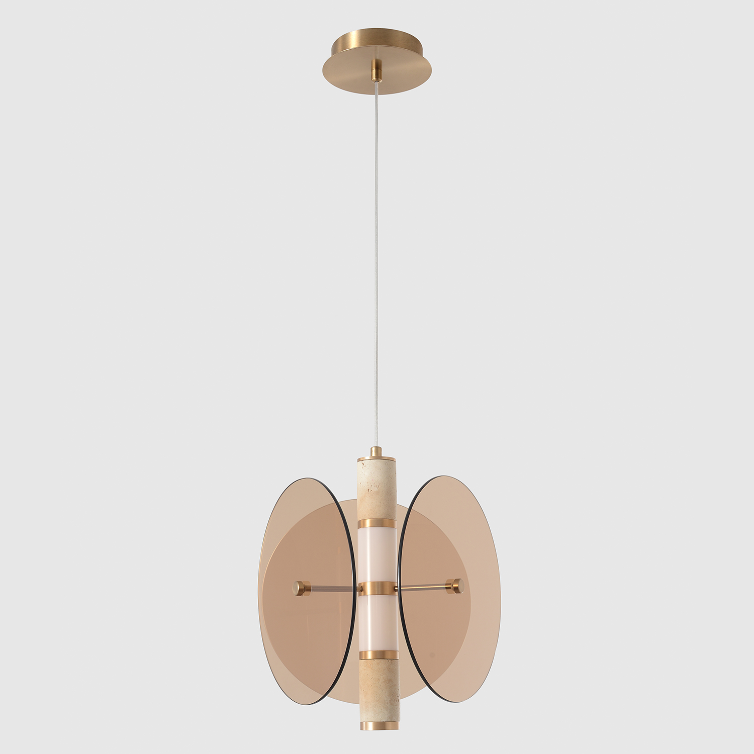 Светильник подвесной crystal lux amarillo sp12w led brass