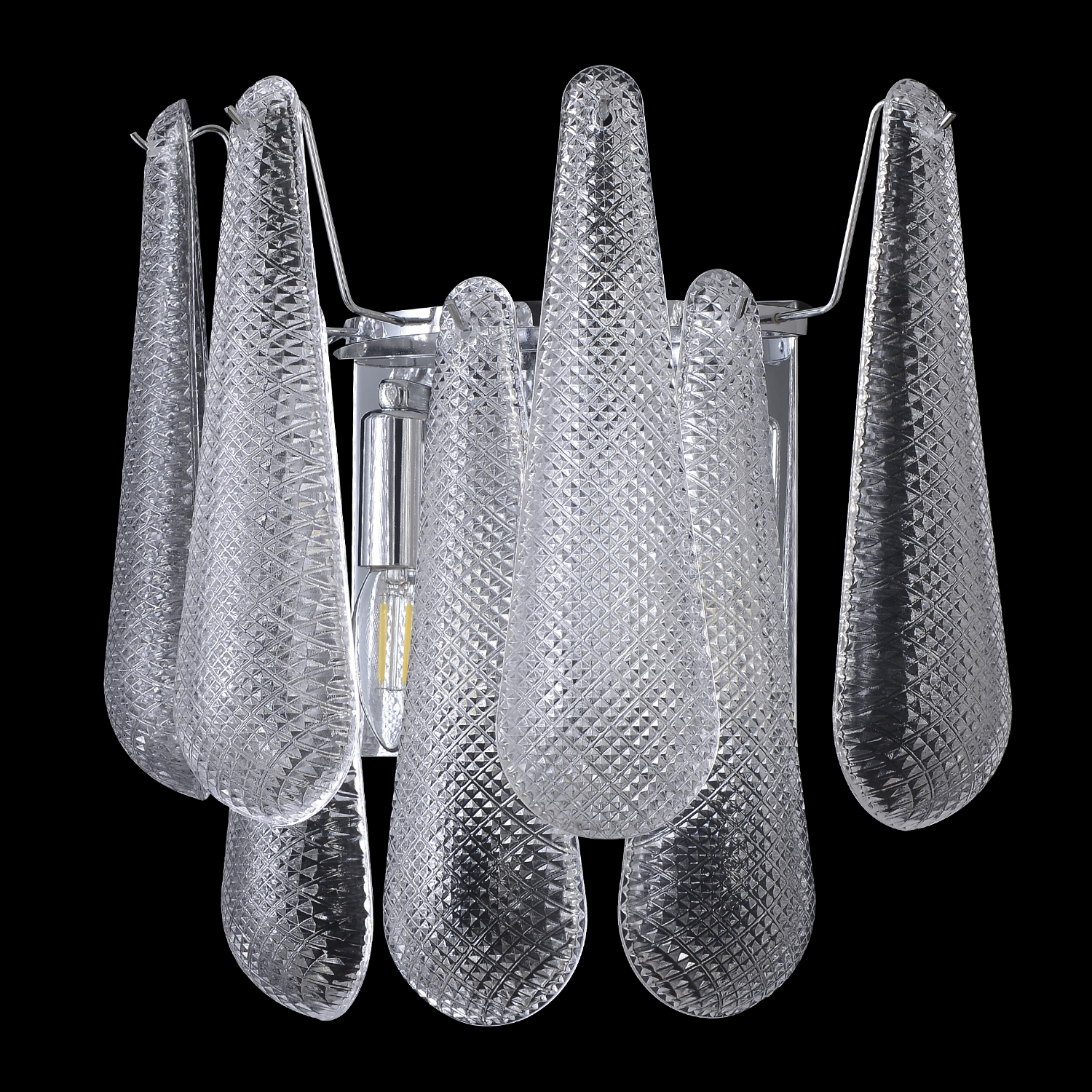 Люстра Crystal Lux FONTAIN AP2 CHROME