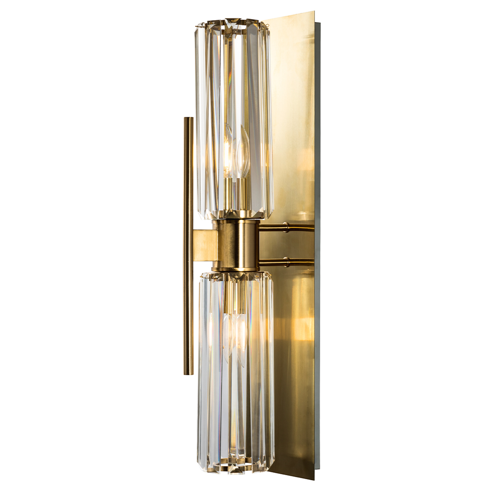 Бра crystal lux magdolina ap2 bronze/transparente