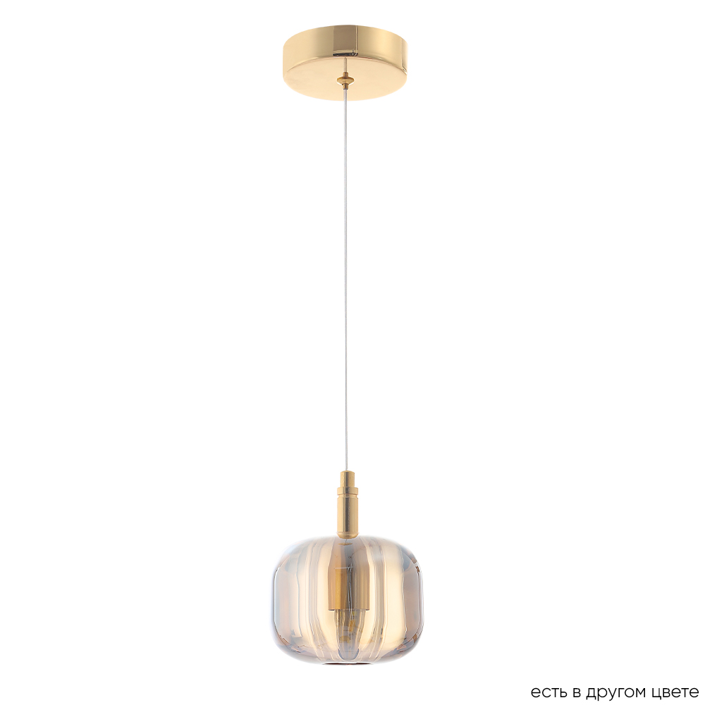 Светильник подвесной crystal lux box sp1 gold/amber