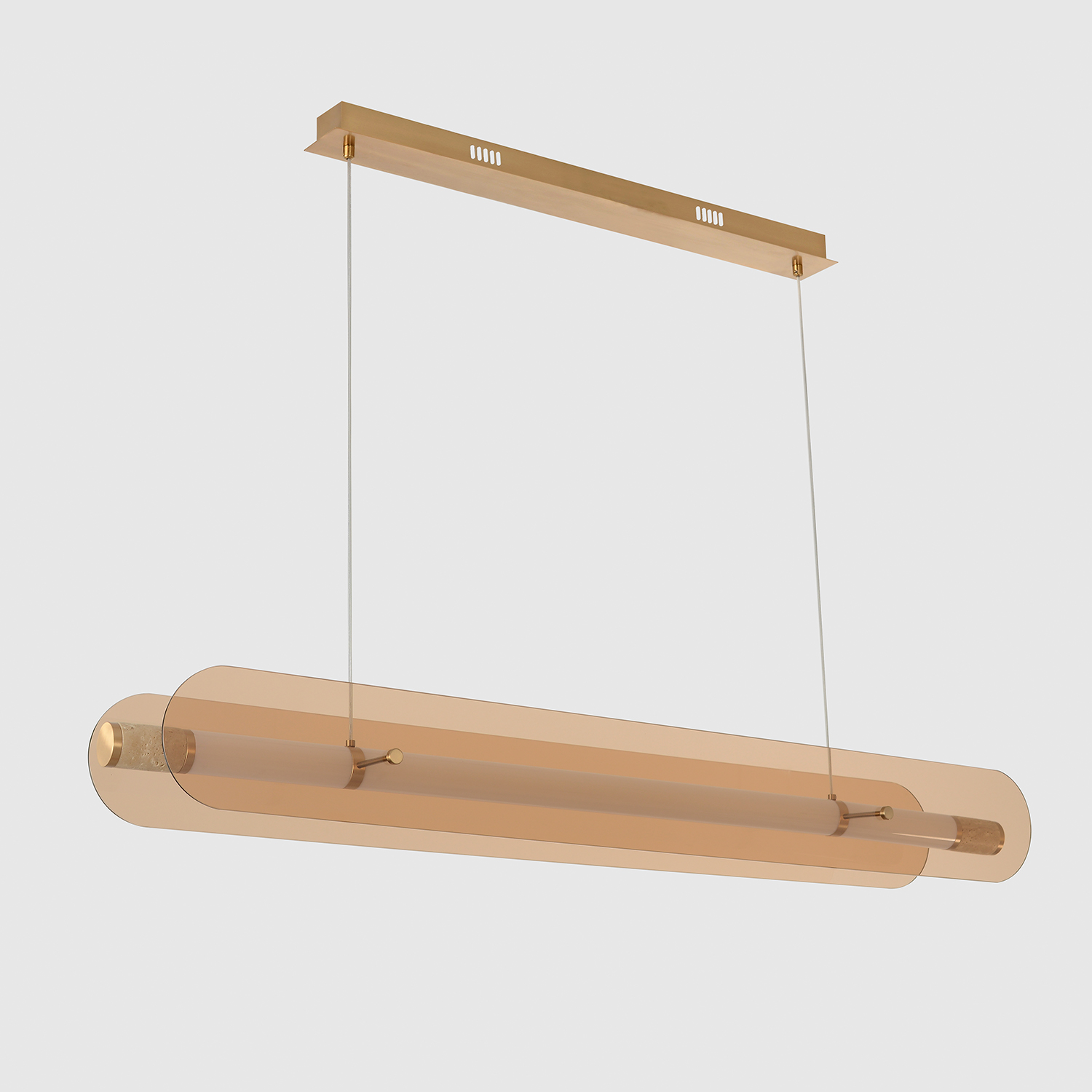 Светильник подвесной crystal lux amarillo sp70w led brass