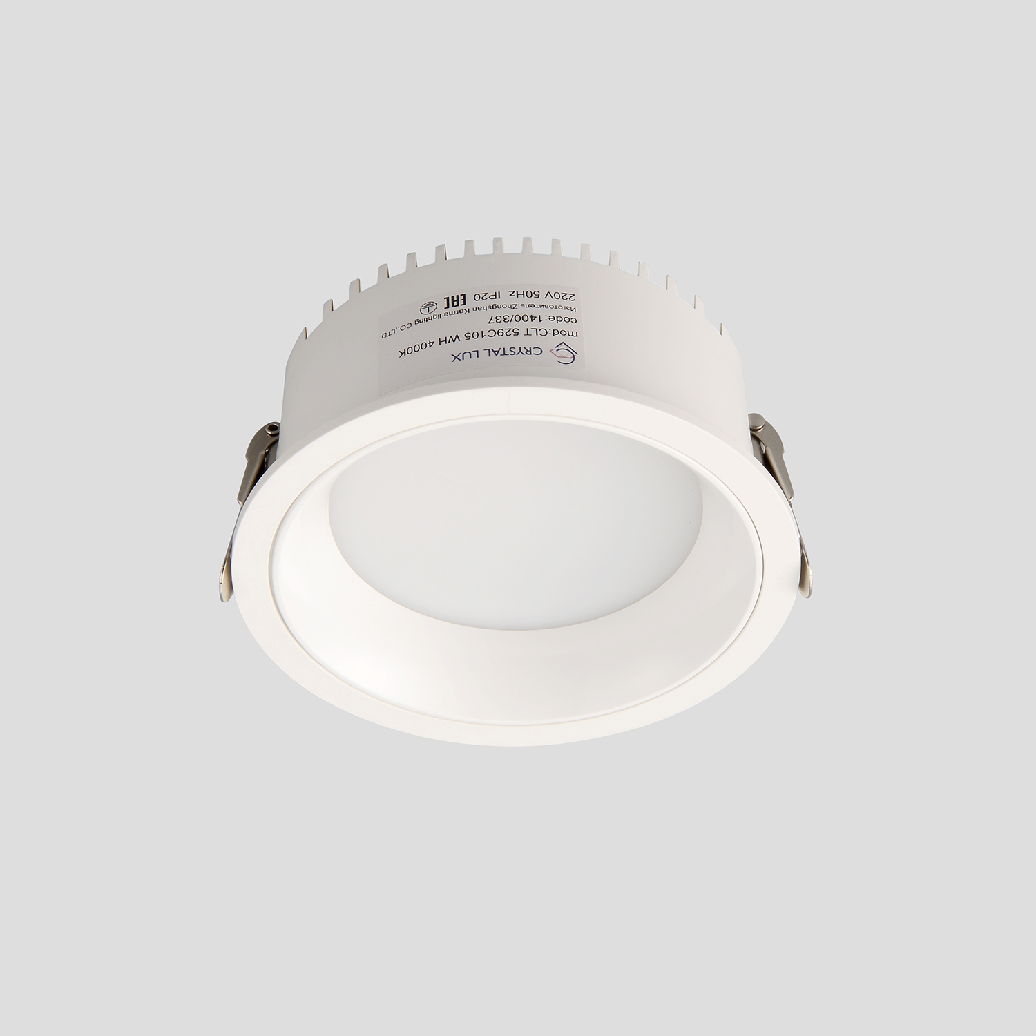 Светильник встраиваемый crystal lux clt 529c105 wh 4000k