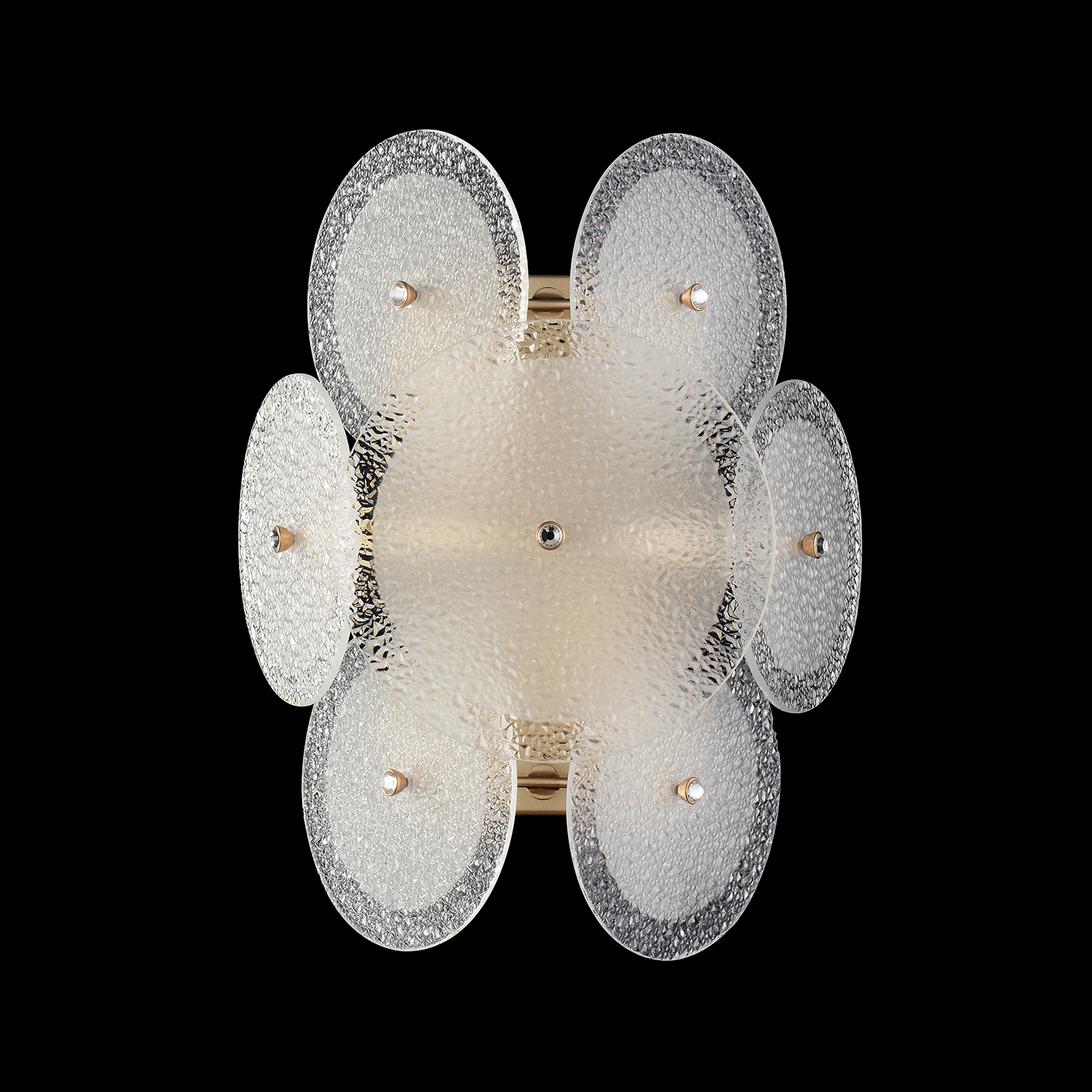 Бра crystal lux dandelion ap2 gold