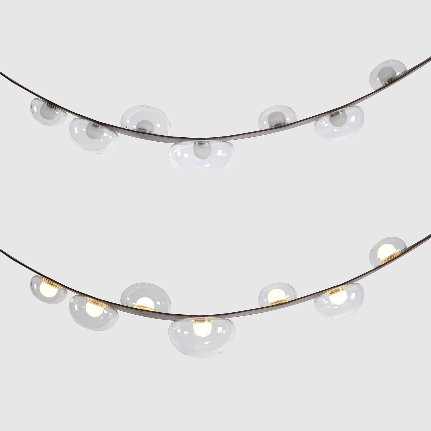 Светильник подвесной crystal lux bosque sp7 l3000 brown/transparent