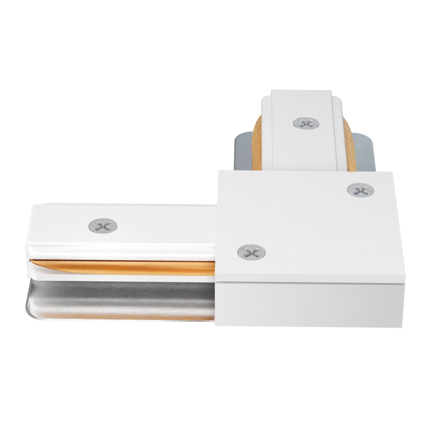 Соединитель l-образный (однофазный) crystal lux clt 0.211 07 wh