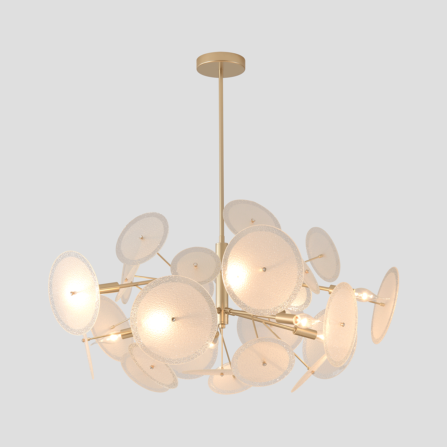 Люстра crystal lux dandelion sp10 gold