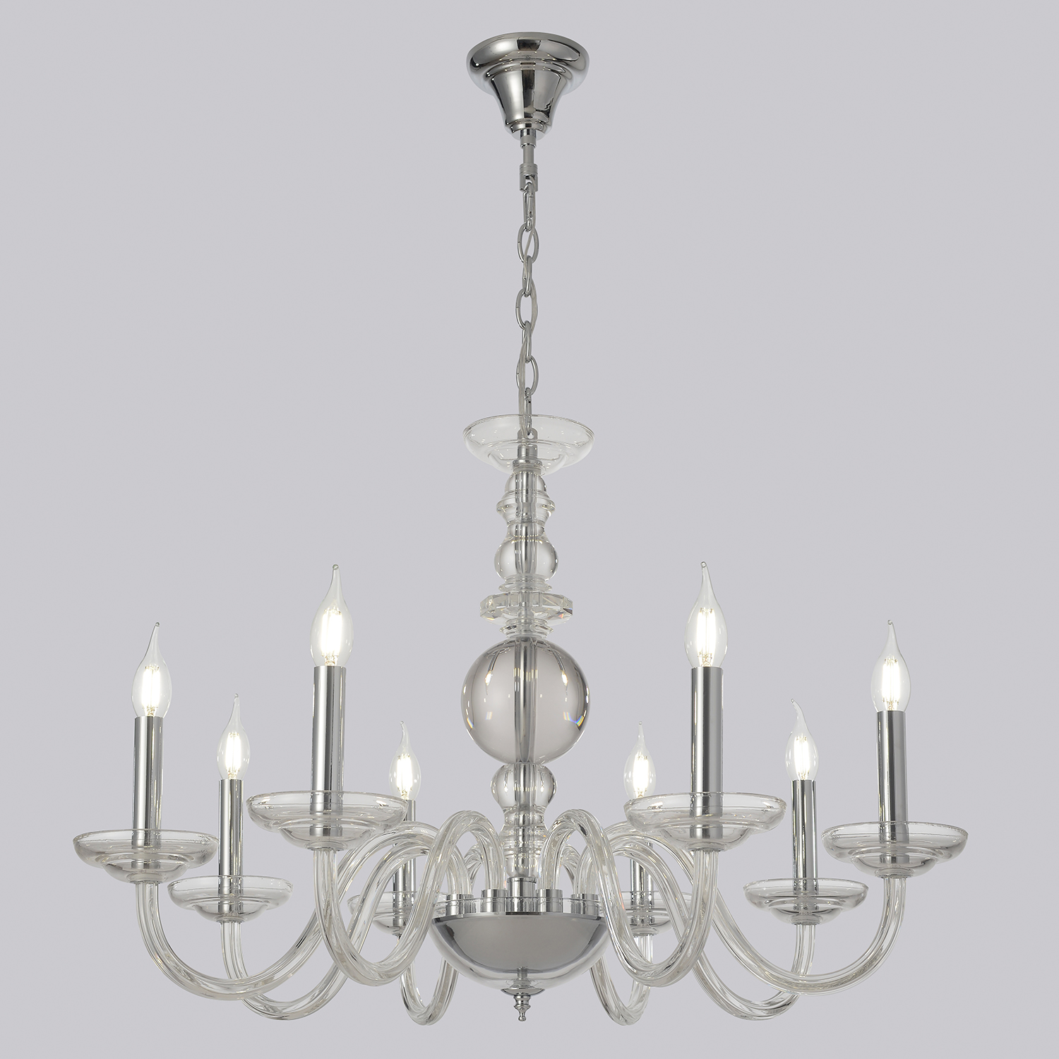 Люстра crystal lux arabesque sp8 chrome