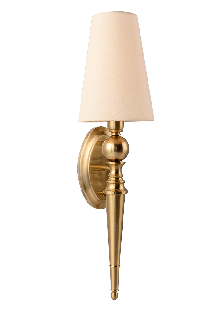Бра crystal lux per ap1 brass/beige