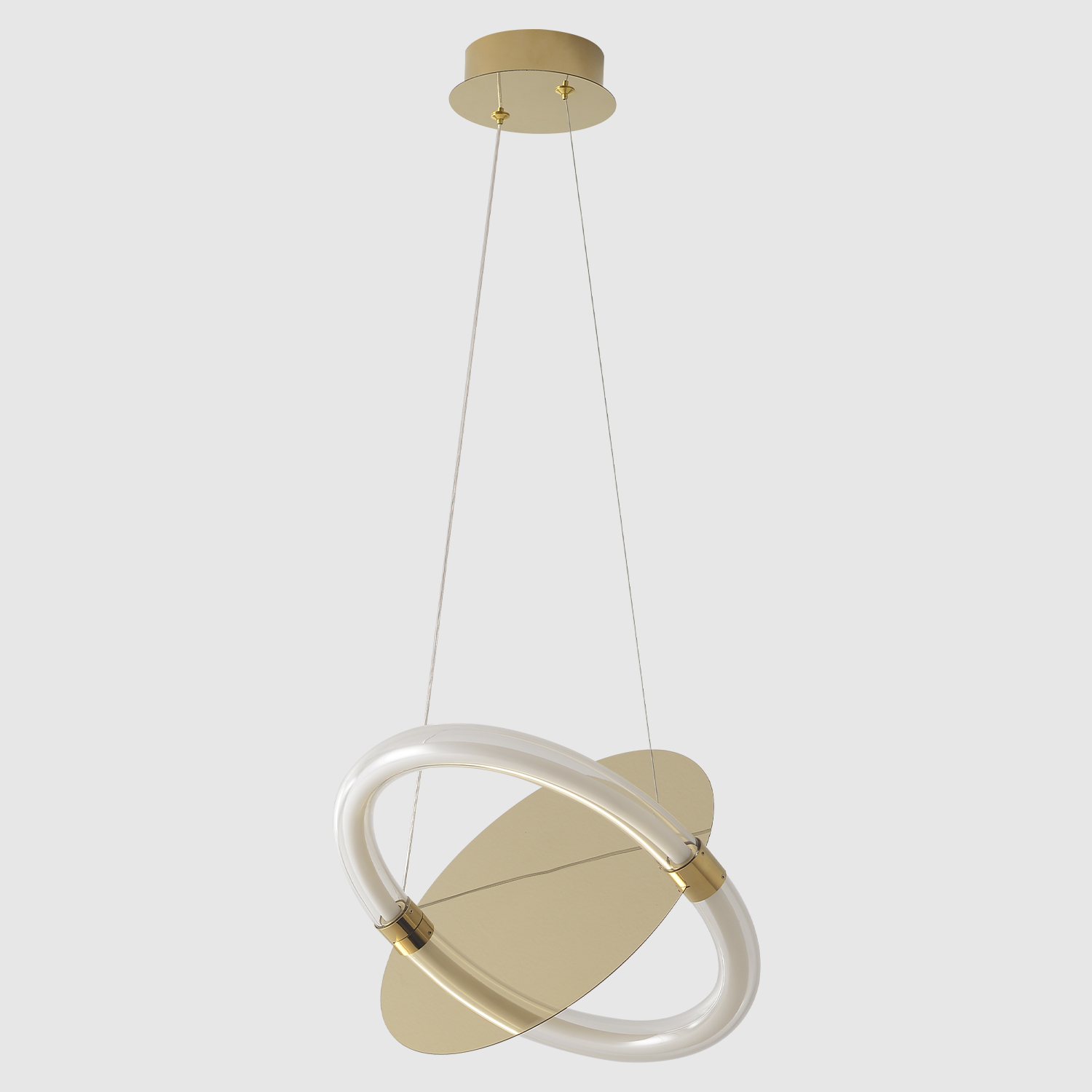 Светильник подвесной crystal lux nebula sp22w led gold